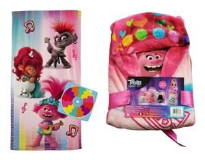 Trolls World Tour Bath & Pool Towel Sets | Hooded Towel